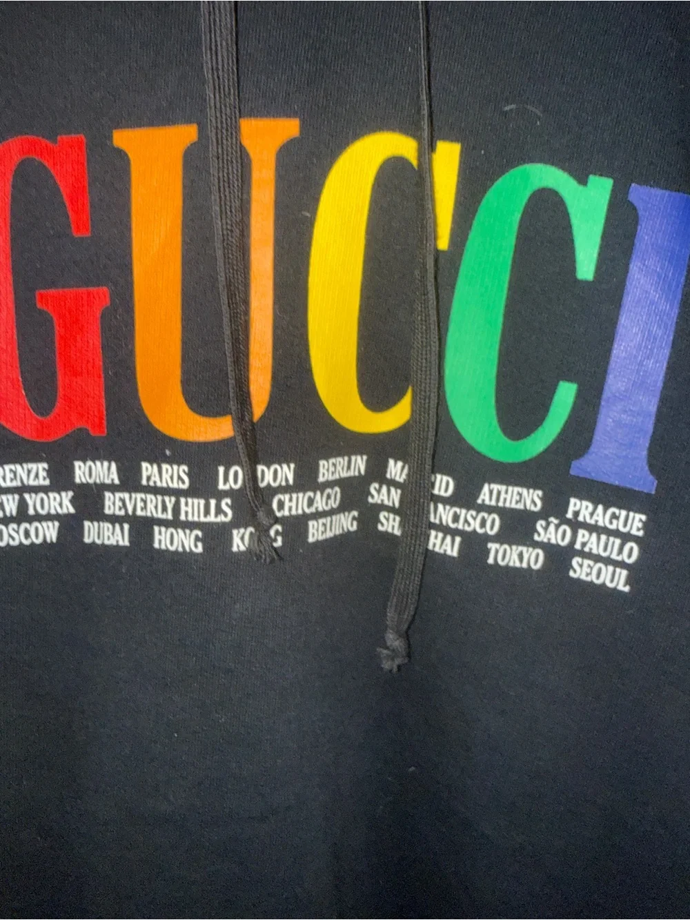 Gucci Black Hooded Sweatshirt with Subtle Logo Detail